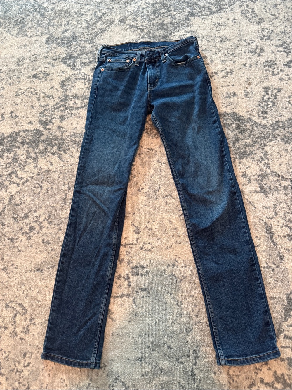 Men's Levi Dark Blue Straight Leg Jeans